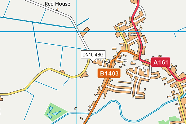 DN10 4BG map - OS VectorMap District (Ordnance Survey)