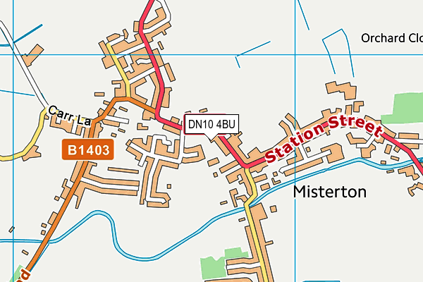 DN10 4BU map - OS VectorMap District (Ordnance Survey)