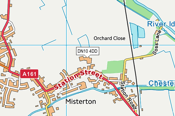 DN10 4DD map - OS VectorMap District (Ordnance Survey)