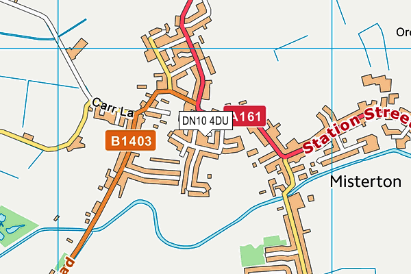DN10 4DU map - OS VectorMap District (Ordnance Survey)