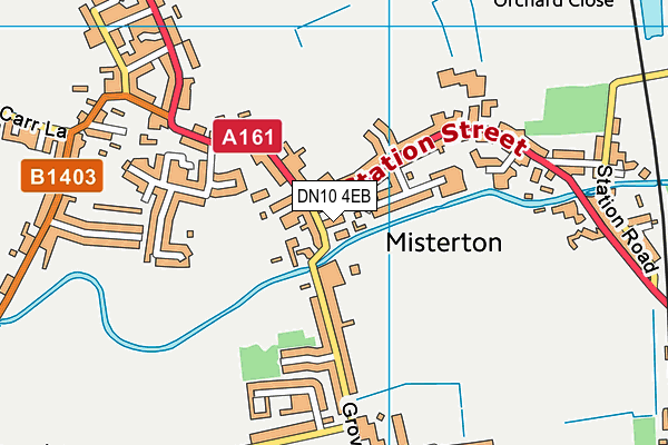 DN10 4EB map - OS VectorMap District (Ordnance Survey)