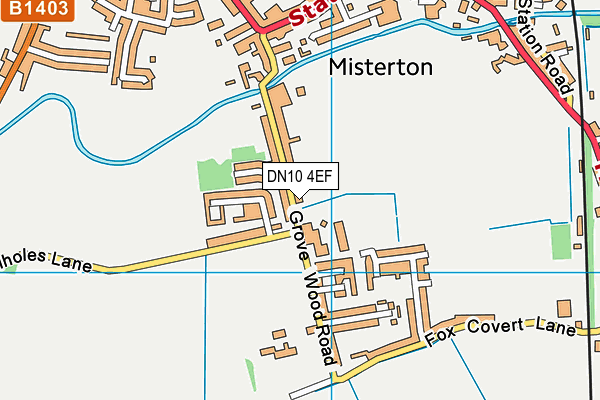 DN10 4EF map - OS VectorMap District (Ordnance Survey)