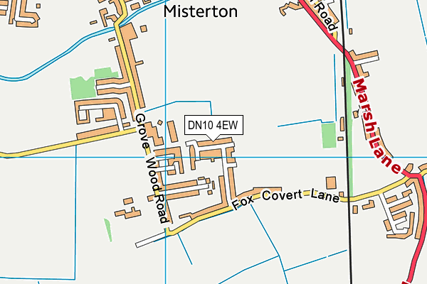 DN10 4EW map - OS VectorMap District (Ordnance Survey)