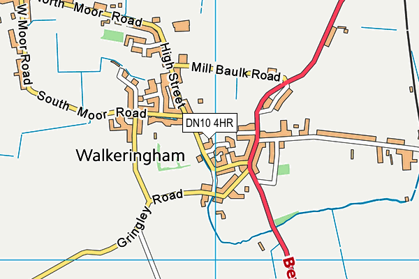DN10 4HR map - OS VectorMap District (Ordnance Survey)