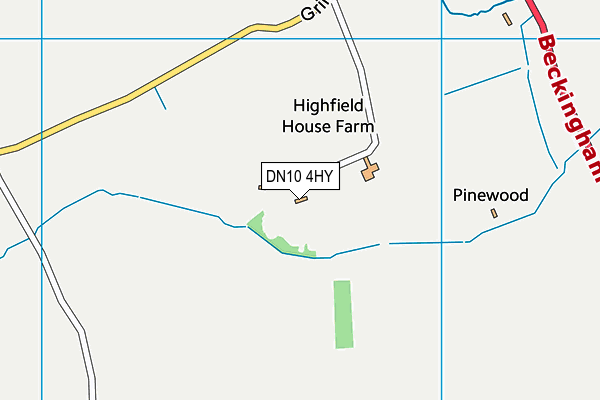 DN10 4HY map - OS VectorMap District (Ordnance Survey)