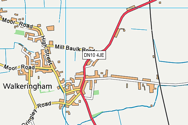 DN10 4JE map - OS VectorMap District (Ordnance Survey)