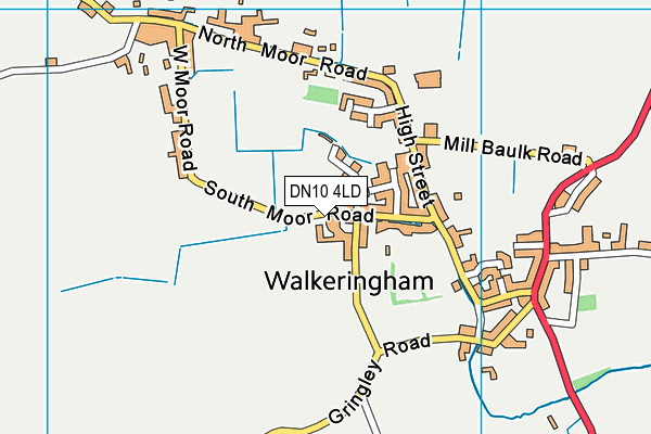 DN10 4LD map - OS VectorMap District (Ordnance Survey)