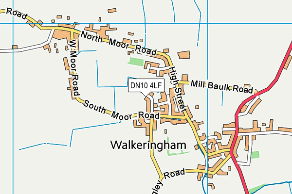 DN10 4LF map - OS VectorMap District (Ordnance Survey)