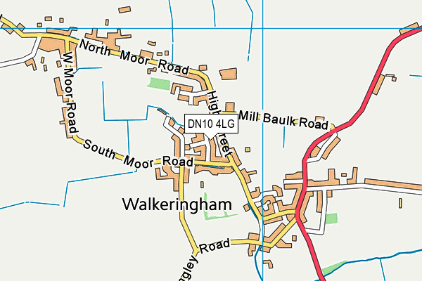 DN10 4LG map - OS VectorMap District (Ordnance Survey)
