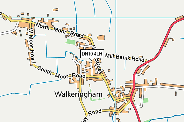DN10 4LH map - OS VectorMap District (Ordnance Survey)