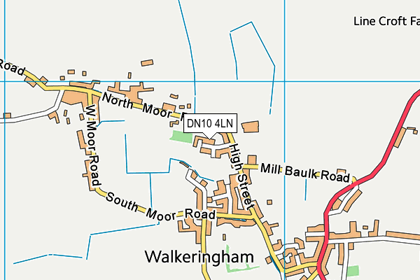 DN10 4LN map - OS VectorMap District (Ordnance Survey)