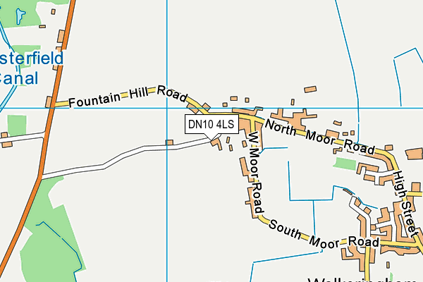 DN10 4LS map - OS VectorMap District (Ordnance Survey)