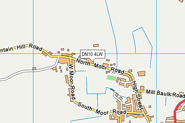 DN10 4LW map - OS VectorMap District (Ordnance Survey)