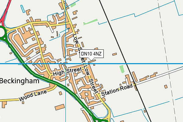 DN10 4NZ map - OS VectorMap District (Ordnance Survey)