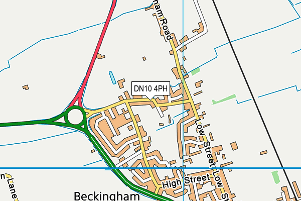 DN10 4PH map - OS VectorMap District (Ordnance Survey)