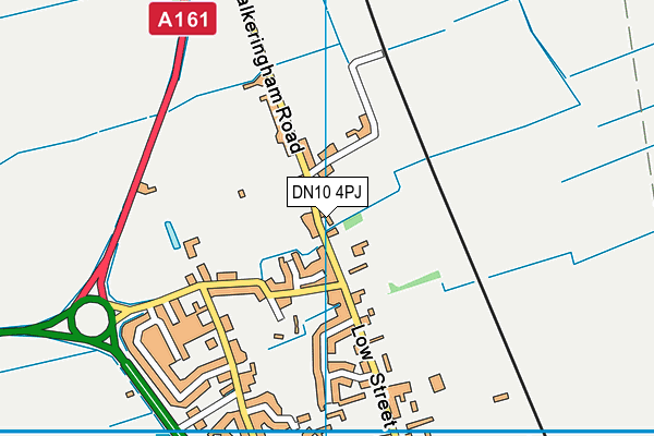 DN10 4PJ map - OS VectorMap District (Ordnance Survey)