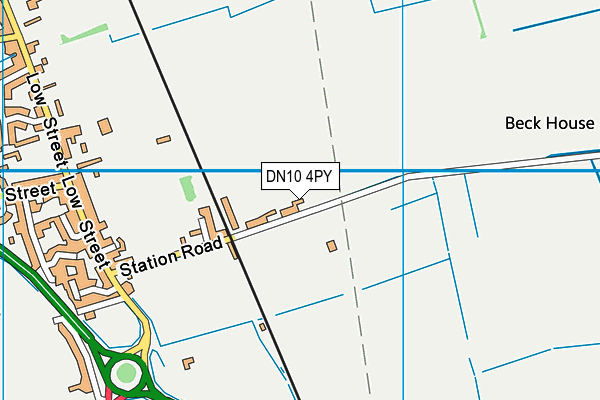 DN10 4PY map - OS VectorMap District (Ordnance Survey)