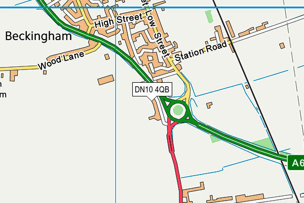 DN10 4QB map - OS VectorMap District (Ordnance Survey)