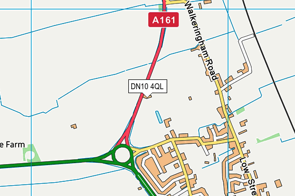 DN10 4QL map - OS VectorMap District (Ordnance Survey)