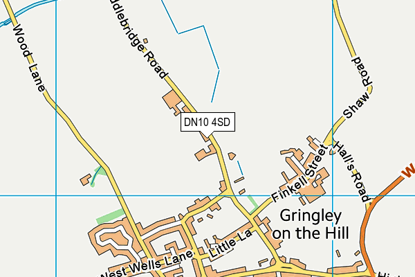 DN10 4SD map - OS VectorMap District (Ordnance Survey)
