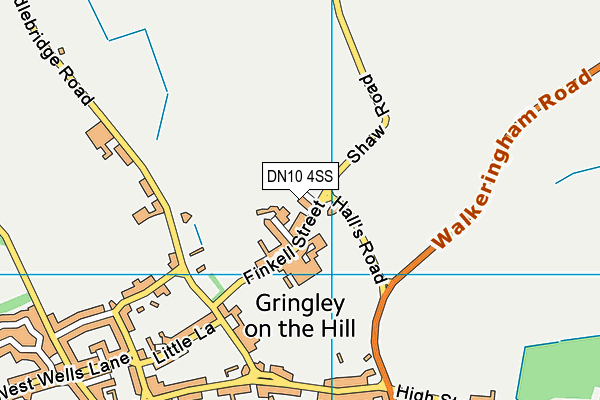 Finkell Street Playing Field map (DN10 4SS) - OS VectorMap District (Ordnance Survey)