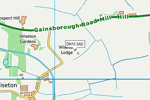 DN10 5AD map - OS VectorMap District (Ordnance Survey)