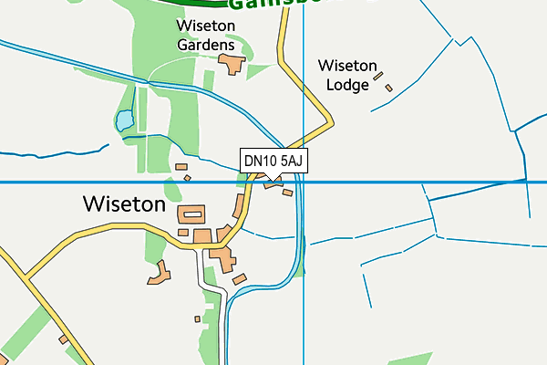 DN10 5AJ map - OS VectorMap District (Ordnance Survey)