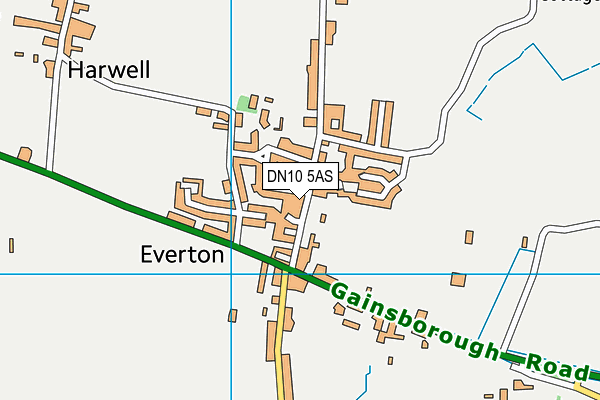 DN10 5AS map - OS VectorMap District (Ordnance Survey)