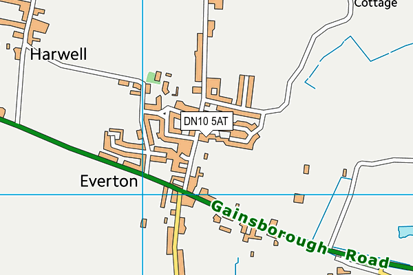 DN10 5AT map - OS VectorMap District (Ordnance Survey)