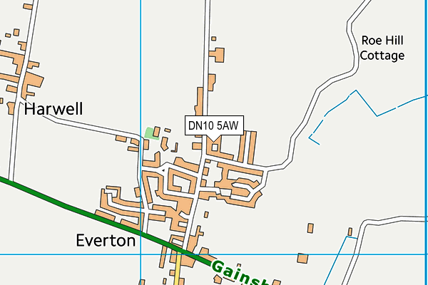 DN10 5AW map - OS VectorMap District (Ordnance Survey)