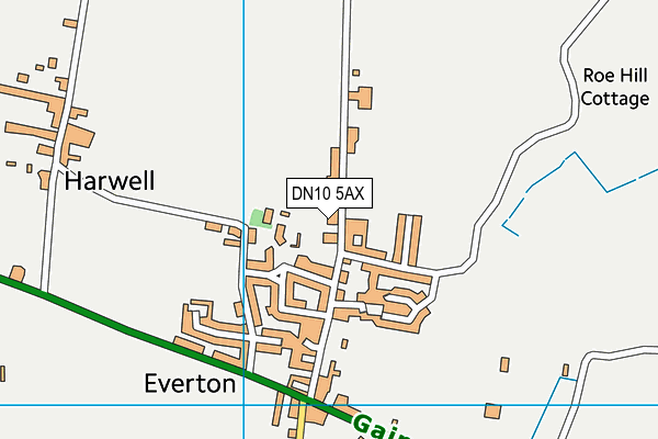 DN10 5AX map - OS VectorMap District (Ordnance Survey)