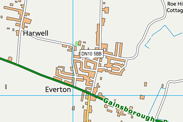 DN10 5BB map - OS VectorMap District (Ordnance Survey)