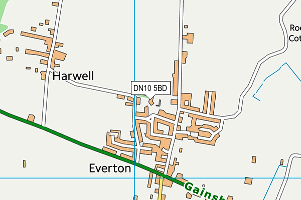 DN10 5BD map - OS VectorMap District (Ordnance Survey)