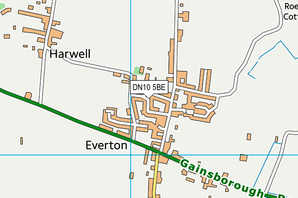 DN10 5BE map - OS VectorMap District (Ordnance Survey)