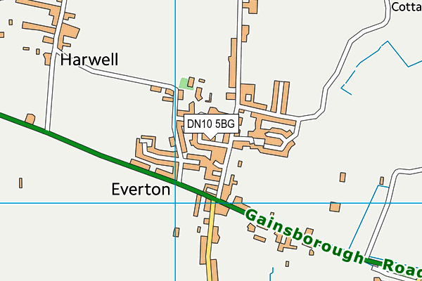 DN10 5BG map - OS VectorMap District (Ordnance Survey)