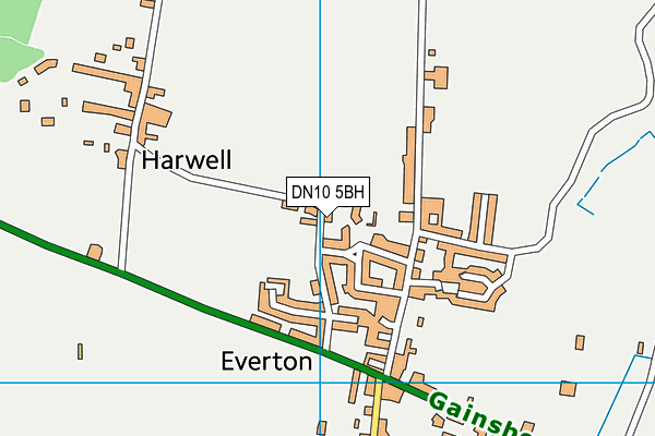 DN10 5BH map - OS VectorMap District (Ordnance Survey)