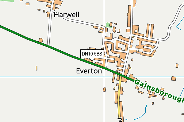 DN10 5BS map - OS VectorMap District (Ordnance Survey)