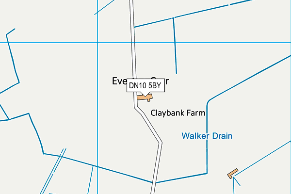 DN10 5BY map - OS VectorMap District (Ordnance Survey)