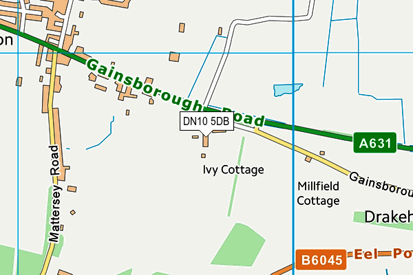 DN10 5DB map - OS VectorMap District (Ordnance Survey)