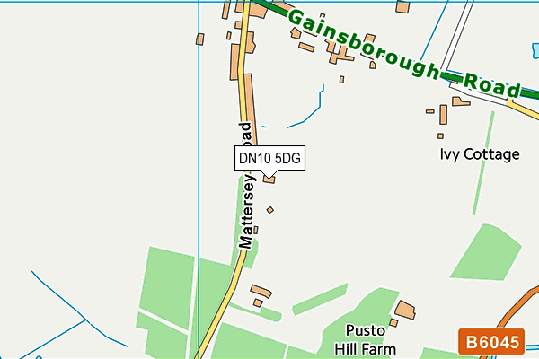 DN10 5DG map - OS VectorMap District (Ordnance Survey)