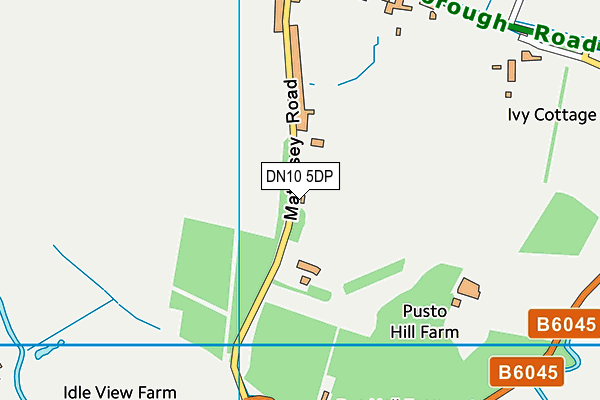 DN10 5DP map - OS VectorMap District (Ordnance Survey)