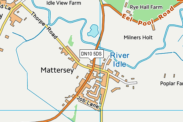 DN10 5DS map - OS VectorMap District (Ordnance Survey)