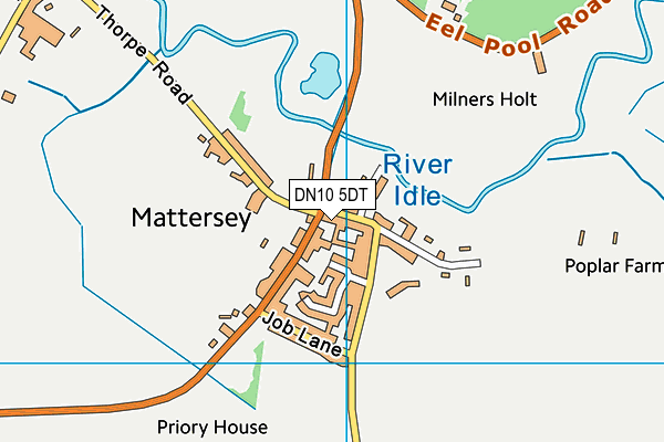 DN10 5DT map - OS VectorMap District (Ordnance Survey)