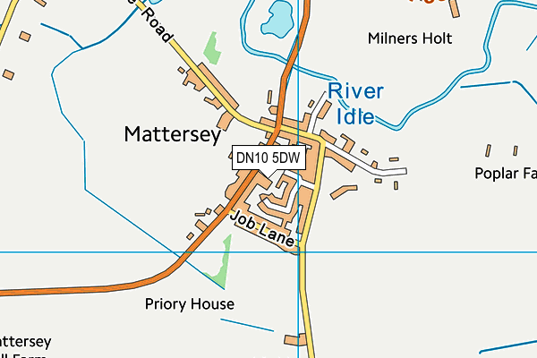 DN10 5DW map - OS VectorMap District (Ordnance Survey)