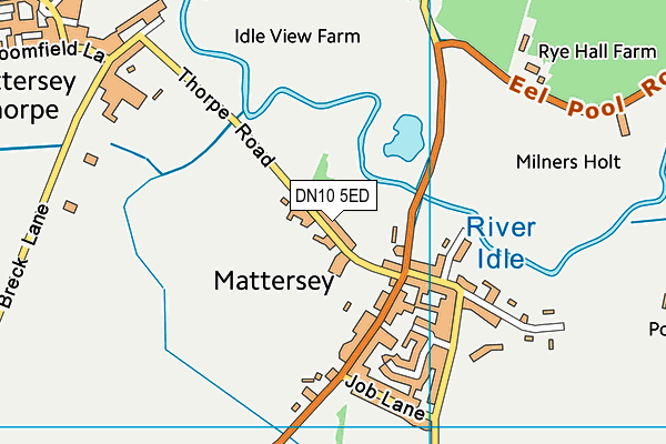 Mattersey Primary School map (DN10 5ED) - OS VectorMap District (Ordnance Survey)