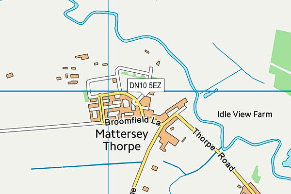 DN10 5EZ map - OS VectorMap District (Ordnance Survey)