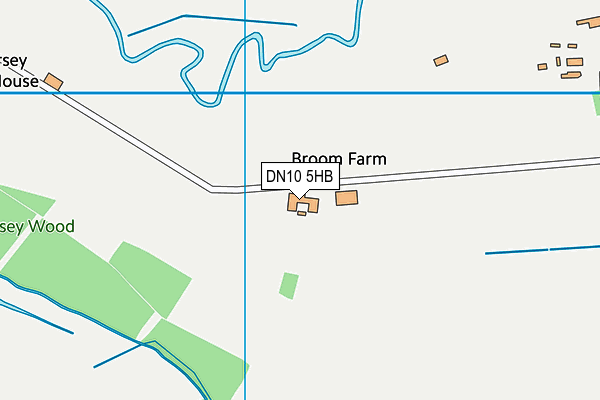 DN10 5HB map - OS VectorMap District (Ordnance Survey)