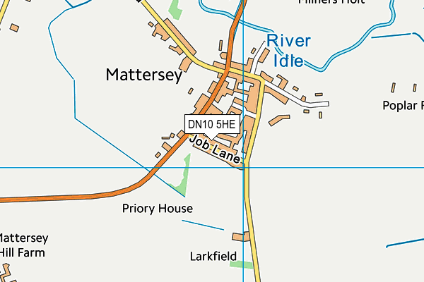 DN10 5HE map - OS VectorMap District (Ordnance Survey)