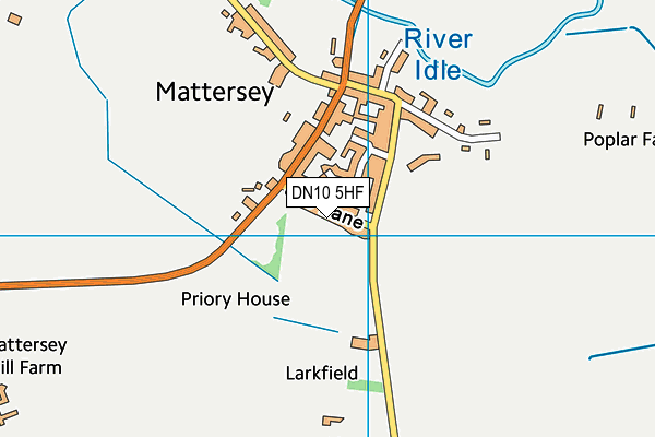 DN10 5HF map - OS VectorMap District (Ordnance Survey)