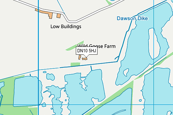 DN10 5HJ map - OS VectorMap District (Ordnance Survey)